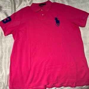 Ralph Lauren Men's Vibrant Pink Polo Shirt